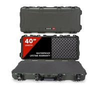 NANUK 985 Hard Case 40” with Wheels & Customizable Foam Insert, IP67 Waterproof & Crushproof, Rugged Construction for Ultimate Protection, Made in North America - Olive (39.7” x 17.3” x 6.6”)