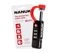 Nanuk Candados TSA para Equipaje, cerraduras de 3 dígitos, código numérico para Maleta, Bolso, Mochilas, Cerradura de Equipaje, candados pequeños de combinación (Negro, 1 Pieza)