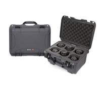 NANUK Estuche rígido Impermeable 918 con Inserto de Espuma Personalizado para 6 Lentes, Grafito
