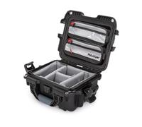 NANUK Funda rígida Impermeable 905 Pro con Organizador de Tapa de 2 Bolsillos y Divisor Acolchado, Color Negro, Black, Funda rígida