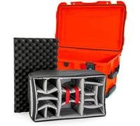 Nanuk Maleta 938 con tabique acolchado naranja