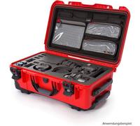 Nanuk Maletín 935 con tapa para 2 cuerpos DSLR rojo