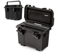 Nanuk Trail 15 - Maleta de Almacenamiento Impermeable y ecológica para Camping, Pesca, Caza y Actividades al Aire Libre (41,9 × 23,6 × 28,2 cm) - Negro