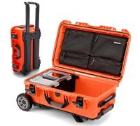 NANUK TRAIL 30L - Maleta estanca con ruedas todoterreno para acampada, pesca, caza y actividades al aire libre (55,9 × 35,6 × 19,1 cm) - Naranja