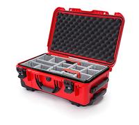 Nanuk Wheeled Series 935 NK-7 Maleta de protección Impermeable de Resina Ligera y Divisor Acolchado, Color Rojo