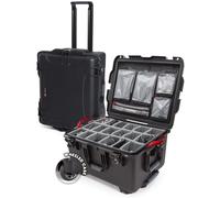Nanuk Wheeled Series 960 - Funda rígida Ligera de Resina NK-7 Impermeable con separadores Acolchados y Organizador de Tapa, Color Negro
