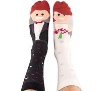 Nanushki - Calcetines unisex divertidos y locos para la novia y el novio Mr Left & Mrs Right 40/43 ES