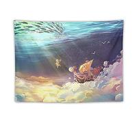 NANXIANG One Piece - Póster de anime Going Merry Wall Art Tapiz de poliéster Tapices Pintura Cuadro Decoración de sala de estar 30 x 40 pulgadas
