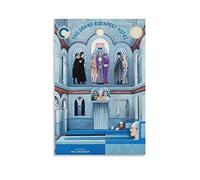 NANXIANG Póster clásico de la película The Grand Budapest Hotel, póster de pintura en lienzo, arte decorativo para pared, imagen Pri