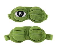 Nanxin Antifaz para Dormir de Ojo Gafas de Sueño Rana Divertido Lindo Contorneado Rana Animal 3D Sueño
