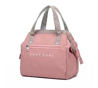 Nanxson Bolsa para el almuerzo de 10 litros Bolsa de mano sencilla para el almuerzo Fiambrera térmica reutilizable Bolsa térmica para el almuerzo a prueba de fugas (10L,Rosa)