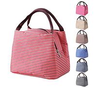 Nanxson Bolsa Térmica Comida,Bolsas de Almuerzo térmica a prueba de fugas, Bolso de Mano para Mujeres Impermeable Fiambrera Isotermica Aislado Térmico para Hombres niñas（5.5L,Rojo