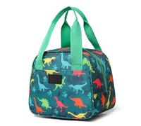 Nanxson Bolsa Termica Porta Alimentos 6L, Nevera Portatil Pequeña Antifugas, Bolsa con Aislamiento para Comida Trabajo Clase Viajes Salidas Oficina Picnic(6L,Estampados Verdes)