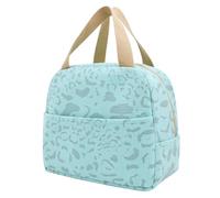 Nanxson Pequeña bolsa de almuerzo lindo, almuerzo bolsas de bolsas reutilizables aislados Fiambrera para el trabajo Escuela Viajes Picnic al aire libre (6L,Azúl)