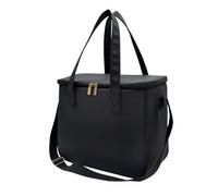 Nanxson Sac Isotherme Repas,Grande Capacité Lunch Bag,Bolsa de almuerzo de picnic con correa ajustable para el hombro Portable en Tissu Imperméable grande y reutilizable(11.25L,A-Negro)