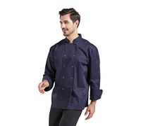 Nanxson Unisex Chaqueta de Chef para Hombre Mangas Largas Chaqueta de Chef Uniforme de Cocina CFM0065