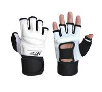 Nanyaciv 1 par de guantes de boxeo, guantes de boxeo de medio dedo para niños, guantes de cuero sin dedos, guantes de entrenamiento para niños, Taekwondo MMA, guantes de entrenamiento de rendimiento