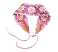 NANZU 100% 100% Hecho a Mano Mori, pañuelo para el Pelo de Ganchillo Verde Dulce, Bufanda para el Pelo, Diademas, Diadema de Ganchillo, pañuelo para la Cabeza para Mujeres y niñas