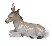 NAO Figura Burro. Belén de Navidad de Porcelana