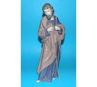 NAO Figura de San José en Porcelana Brillo. Figurita Decorativa para Belén y Nacimiento. Decoración Navideña