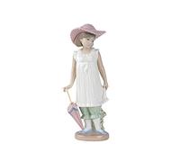 NAO Figura Niña con Paraguas. Niña de Porcelana