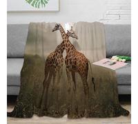 NAOFEKUID Diseño Animal Manta Microfibra Impresión 3D Decorativa Giraffe Manta Suave Cálida para Sofá Dormitorio Adultos Jóvenes 80×90(200x230cm)