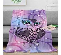 NAOFEKUID Moderno Búho 3D Printed Manta Microfibra Decoración Hogar 3D Impresión Owl Throw para Adultos Jóvenes Sofá Dormitorio 70×80(180x200cm)