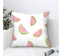 NAOFEKUID Rebanadas de sandía Funda De Cojín Cuadrada Suave DecoRatónivo 1 Fundas Funda De Almohada Almohadas Fundas para Salón Dormitorio con Cierre De Cremallera Oculta Fundas Cojines 45x45c