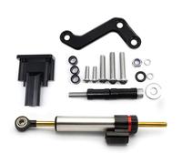 Naojino Amortiguador dirección Compatible con Yamaha para MT03 2020 2021 2022 2023 Amortiguador De Dirección para Motocicleta Kit De Piezas De Soporte De Montaje del Amortiguador(Silver)