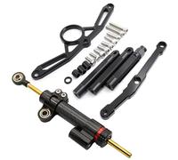 Naojino Amortiguador dirección Compatible con Yamaha para MT09 para FZ09 2021-2023 Amortiguador De Dirección para Motocicleta Kit De Soporte Montaje Estabilizador Accesorios Universales(Black)