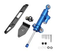 Naojino Amortiguador dirección Compatible con Yamaha para XJR1300 2002-2016 Amortiguador Estabilizador De Dirección para Motocicleta Soporte De Montaje Ajustable Accesorios Universales(Blue)