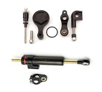 Naojino Amortiguador dirección Compatible con Yamaha para YZF R1 2003-2004 Amortiguador Estabilizador De Dirección para Motocicleta Kit De Soporte De Montaje Ajustable(Black)