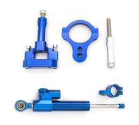 Naojino Amortiguador dirección Compatible con Yamaha para YZFR3 para R25 para MT25 para MT03 2015-2018 Amortiguador De Dirección De Motocicleta Estabilizador De Manillar Estabilizador Universal(Blue)