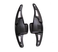 Naojino Compatible con Ford para Focus 2015 2016 2017 2018 2019 Par De Pegatinas Extensoras De Paletas De Cambio De Volante De Coche Accesorios De Aluminio para Coche Paleta de Cambio(Black)