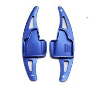 Naojino Compatible con Ford para Focus 2015 2016 2017 2018 2019 Par De Pegatinas Extensoras De Paletas De Cambio De Volante De Coche Accesorios De Aluminio para Coche Paleta de Cambio(Blue)