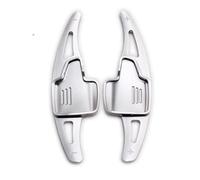 Naojino Compatible con Ford para Kuga 2016 2017 2018 2019 Accesorios para Automóvil Par De Pegatinas Extensoras De Paletas De Cambio De Volante De Automóvil Aluminio Paleta de Cambio(Silver)