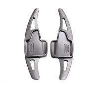 Naojino Compatible con Ford para Kuga 2016 2017 2018 2019 Accesorios para Automóvil Par De Pegatinas Extensoras De Paletas De Cambio De Volante De Automóvil Aluminio Paleta de Cambio(Gray)