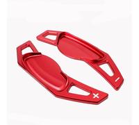 Naojino Compatible con Smart para ForFour 2015 2016 2017 Extensión del Volante del Coche Paletas De Cambio Pegatinas para Coche Paleta de Cambio(Red)