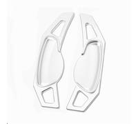Naojino Compatible con Smart para ForFour 2015 2016 2017 Extensión del Volante del Coche Paletas De Cambio Pegatinas para Coche Paleta de Cambio(Silver)