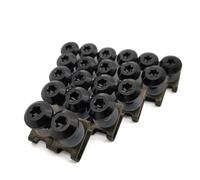 Naojino T para R1200GS R1200RT R1200ST S1000RR Motocicleta Custom Carenado Cuerpo Tornillos Tuercas Kit Moto Tornillería Tornillos M6(Black)