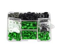 Naojino Tuercas y Tornillos para CBR600 CBR600F CBR600F2 Cbr600f3 CBR600F4 CBR600F4I CBR600RR M6 para M5 Kit Tornillos Carenado Motocicleta Tornillería Tornillos Tuerca(Green)