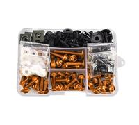 Naojino Tuercas y Tornillos para NC700S NC700X NC750 NC750S NC750X PCX125 PCX150 PCX160 M6 para M5 Kit Tornillos Carenado Motocicleta Tornillería Tornillos Tuerca(Orange)