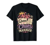 Nap Queen Chaos Manager Descanso Y Regla con Corona Almohada Camiseta