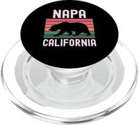 Napa California Bear Wine Country Degustación Valley Lover Retro PopSockets PopGrip para MagSafe