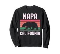 Napa California Bear Wine Country Degustación Valley Lover Retro Sudadera