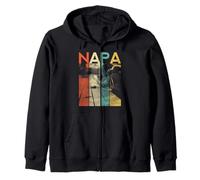 Napa California Bear Wine Country Degustación Valley Lover Retro Sudadera con Capucha