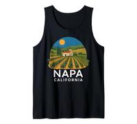 Napa California Wine Country Tasting Valley Love Retro UVA Camiseta sin Mangas