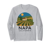 Napa California Wine Country Tasting Valley Love Retro UVA Manga Larga