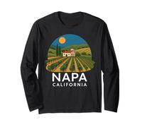 Napa California Wine Country Tasting Valley Love Retro UVA Manga Larga