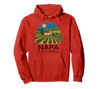 Napa California Wine Country Tasting Valley Love Retro UVA Sudadera con Capucha